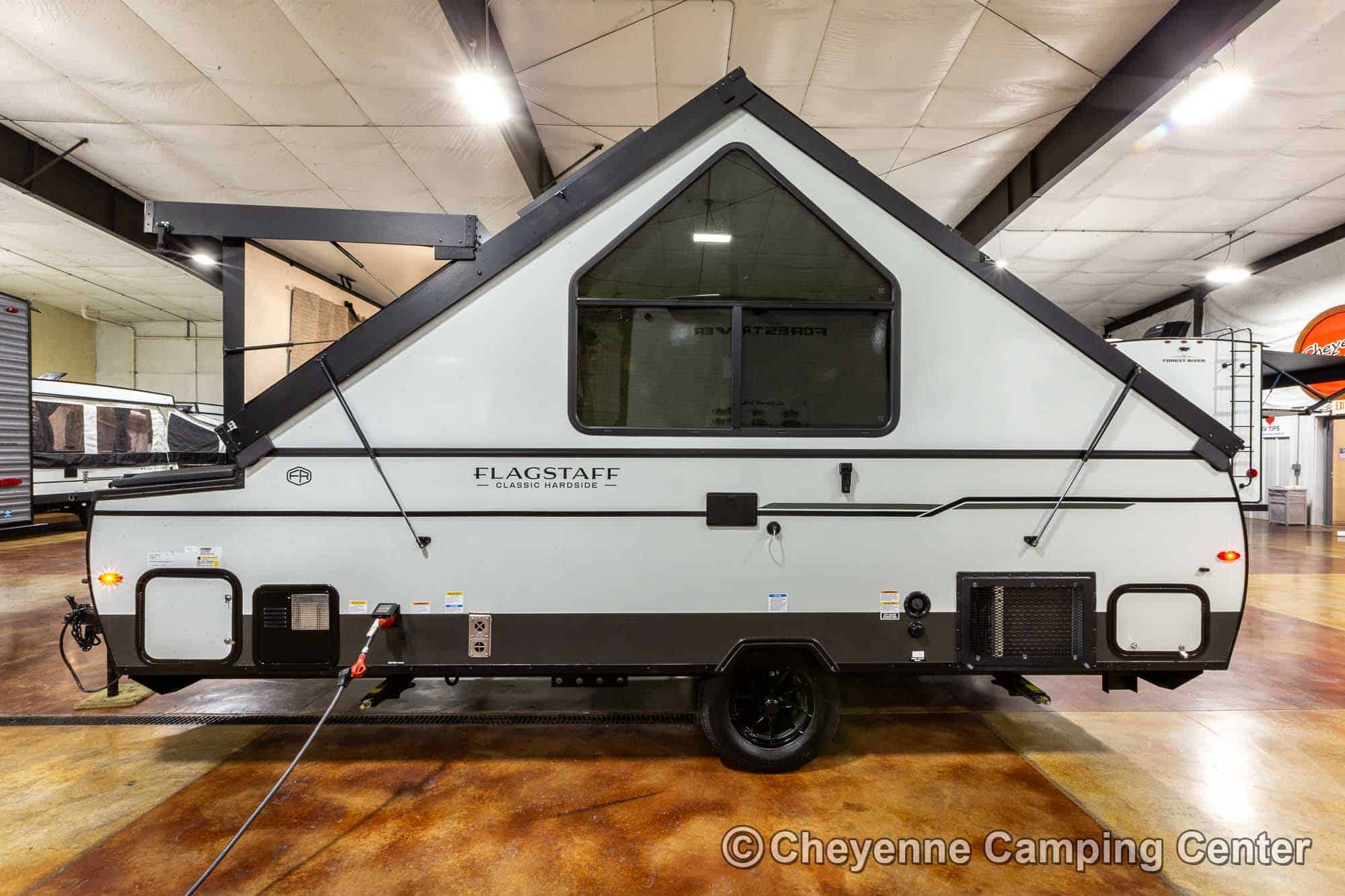 camper size25センチ 色んな皮が張られています！ 2026 Forest River Flagstaff Hardside T21HS Pop-Up A-Frame Camper